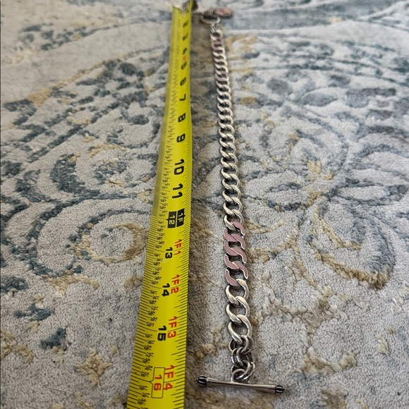 Juicy Couture Silver and Pink Heart & J Charm Toggle Necklace - Picture 9 of 9